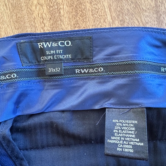 Navy Blue Slim Fit Suit - Picture 4 of 4